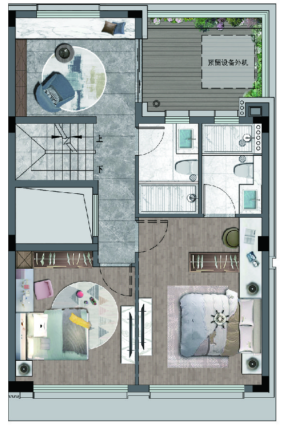 利来国际·辉逸云庭排屋户型地上二层